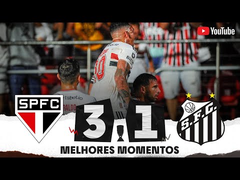 SÃO PAULO 3 X 1 SANTOS | MELHORES MOMENTOS | 8ª RODADA | FASE DE GRUPOS | PAULISTÃO 2023
