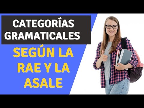 Categorías gramaticales según la RAE y la ASALE