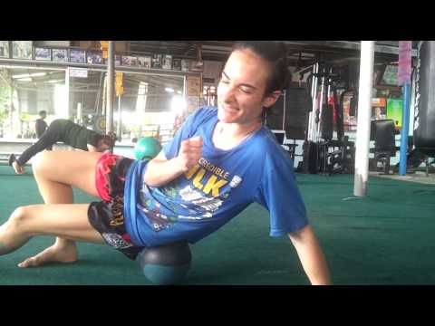 Working Through Injury - Rolling for Strained Hip Flexor - Muay Thai