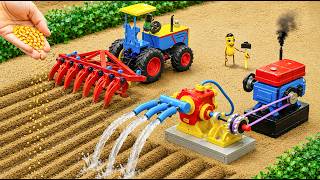 Top Most Creative DIY Mini Tractor Amazing Multi-Row Seed Planter & Powerful Water Pump 💧 | HP Mini