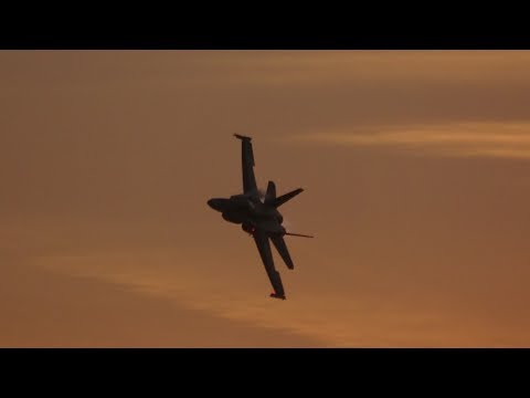 RAAF Boeing F/A-18A Classic Hornet Display at Mindil Beach