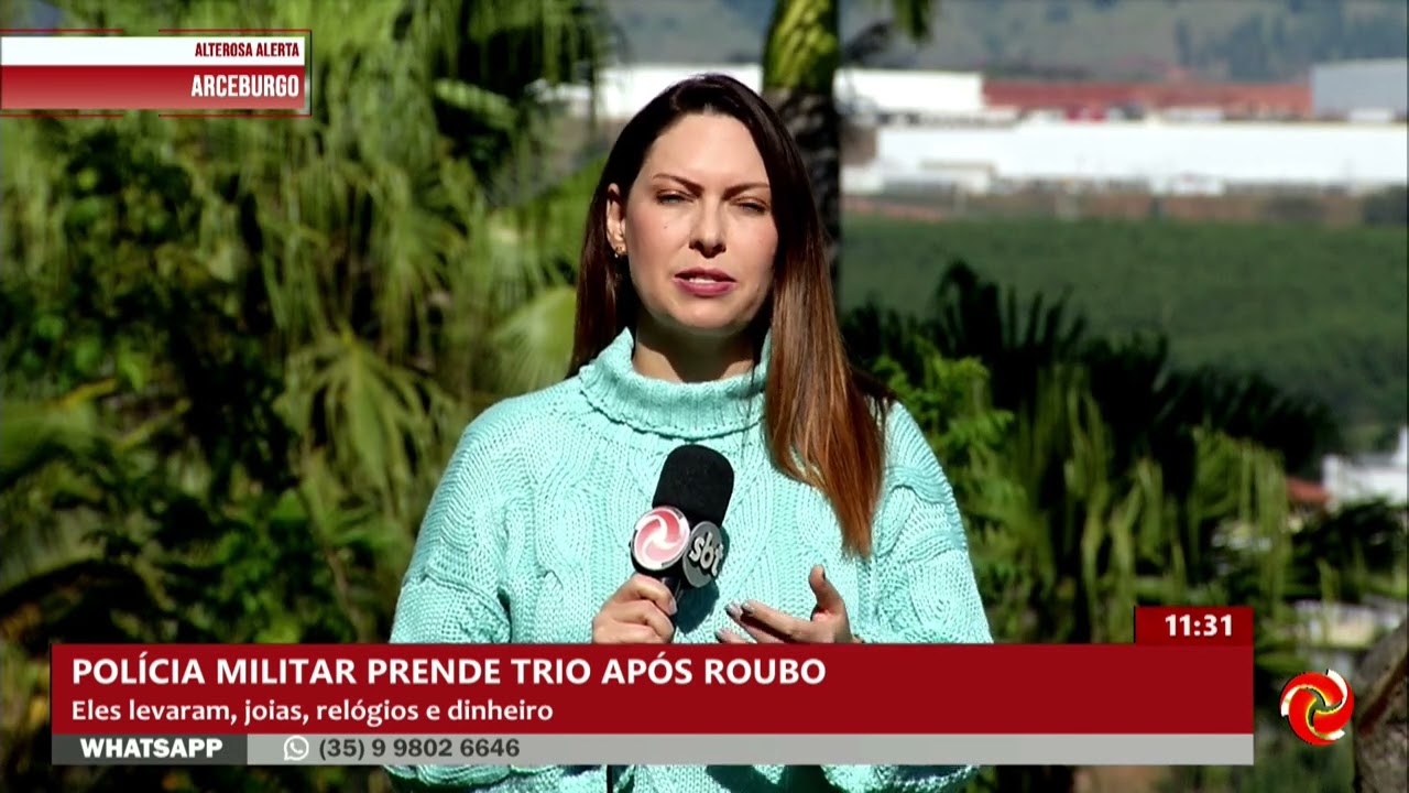 Três homens são presos após roubo a joalheria em Arceburgo