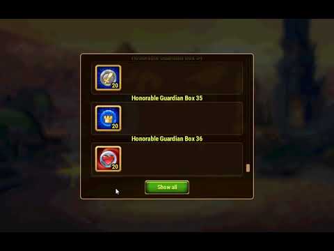 Opening 101 Honorable Guardian boxes
