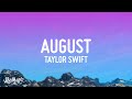 Taylor Swift August Lyrics