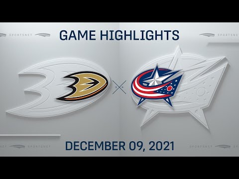 NHL Highlights | Ducks vs. Blue Jackets - Dec. 9, 2021