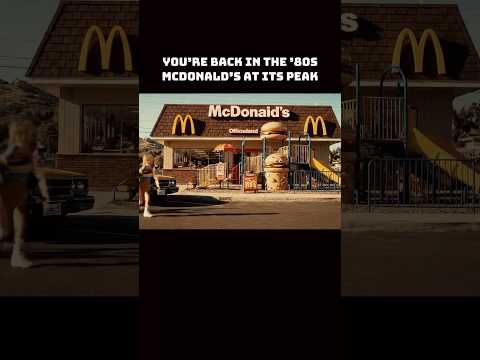 Dude, welcome back to the ’80s McDonald's!#lestgoback #nostalgia #childhood #80sbaby #80s