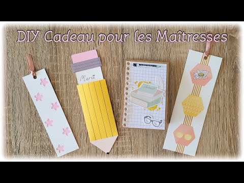 DIY Tuto | 3 idées de cadeaux pour les Maître/Maîtresse/Atsem | Facile/rapide | Scrapbookingbysissi