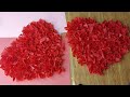 DULCERO CORAZÓN PARA SAN VALENTÍN MANUALIDADES PARA EL 14 DE FEBRERO SANVALENTÍN Crepepaperheart