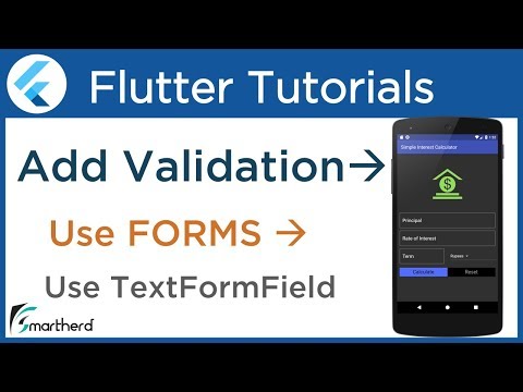 Flutter Form Validation Tutorial using TextFormField Flutter tutorial with Dart 3 8