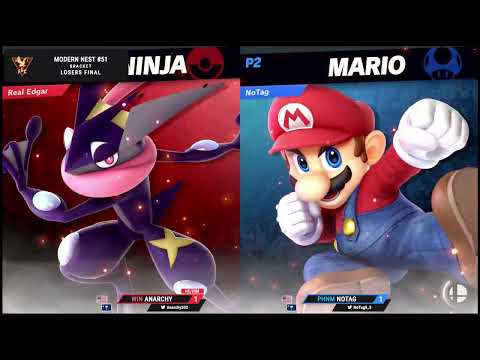 PHNM NoTag (Mario) vs WIN Anarchy (Greninja) - Modern Nest #51 - Losers Finals