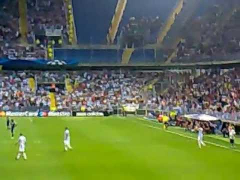 Málaga 2 0 Panathinaikos gol de Eliseu Champións League 2013