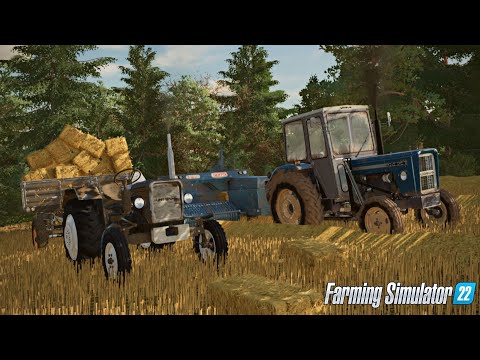 Prasowanie i zbieranie snopków 🚜C360 oraz C330 w akcji🚜 😍Fs22😍