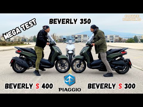 Piaggio Beverly 300 vs 350 vs 400. MEGA TEST. Ep19