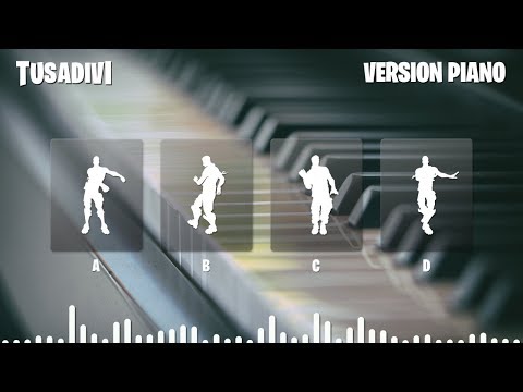 ADIVINA EL BAILE DE FORTNITE POR SU MÚSICA VERSIÓN PIANO - FORTNITE CHALLENGE | tusadivi