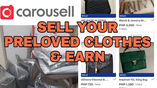 SELL & EARN ONLINE ft. CAROUSELL! TUTORIAL | 100k EARNINGS FROM SELLING PRELOVED ITEMS