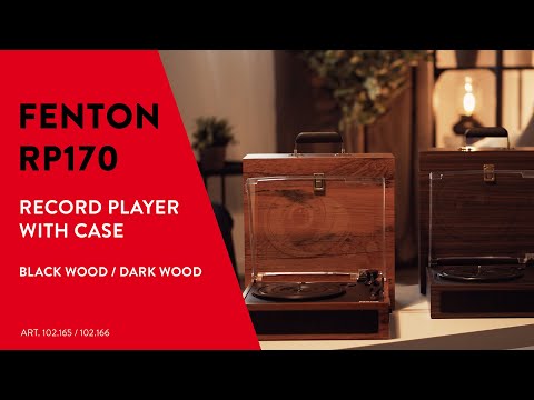 Fenton RP162 Record Player HQ BT Walnut Wood