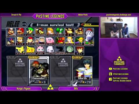 Smash & Pie Melee: Hungry Pigeon (P2) vs Billz (Marth)