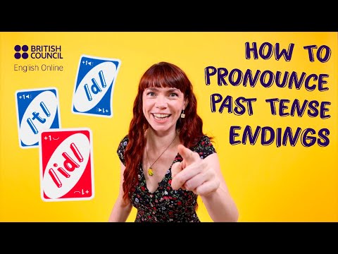 How to pronounce past tense endings -  a Mini English Lesson