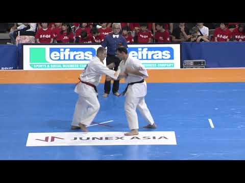 【新極真会】Court2 2ndRound31 man Marek Odzeniak vs Sebastian Scarlatta The 12th World Karate Championship