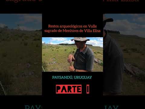 Restos arqueológicos en el Valle sagrado de Menhires de Villa Elisa (parte I)