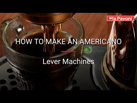 How to Make an Americano | La Pavoni Lever Machine