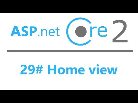 29 Asp Net Core 2 0 MVC Home view