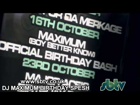 SB.TV EXCLUSIVE - DJ Maximum birthday bash @ AREA, Watford intro
