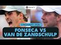 Joao Fonseca vs Botic Van De Zandschulp Entertaining Match Highlights | Cincinnati 2026