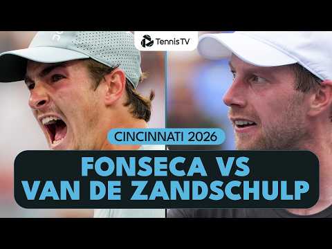 Joao Fonseca vs Botic Van De Zandschulp Entertaining Match Highlights | Cincinnati 2026