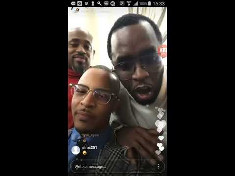 Diddy Is Drunk and acting Gay again!!! TI gets angry MUST SEE!!!????????