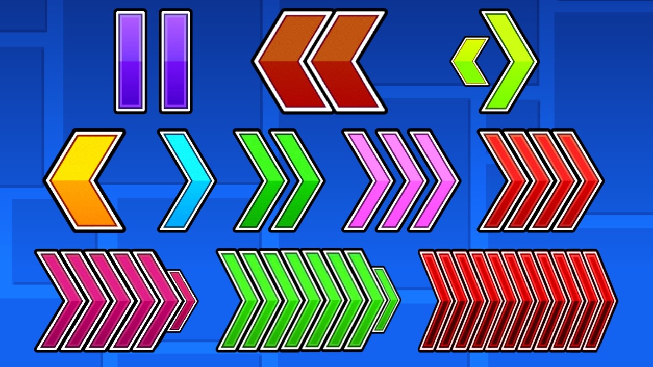 Geometry Dash with WAY More Speed Portals!