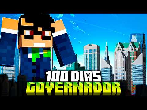 Sobrevivi 100 dias como o GOVERNADOR no Minecraft - O FILME