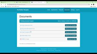 Therapy Portal Tutorial