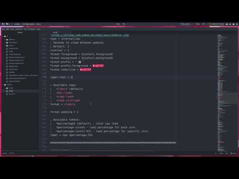 ArchMerge : 174 polybar modules A-Z : cpu2