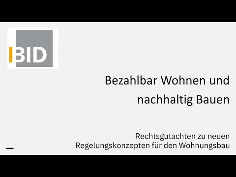 Pressekonferenz der BID: Bezahlbar Wohnen und nachhaltig Bauen
