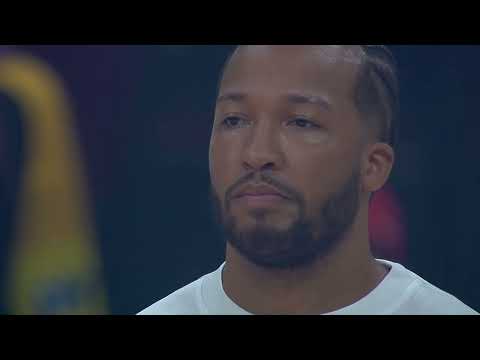 New Zealand perform the Haka in front of USA at #FIBAWC 2023