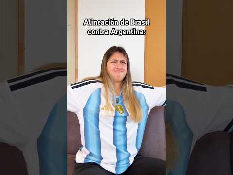 La alineación de Brasil😱😅. #futbol #brasil #humor #argentina #shorts #parati #fyp #football