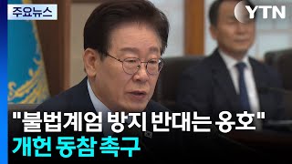 "불법계엄 방지 반대는 옹호"...개헌 동참 촉구 / YTN