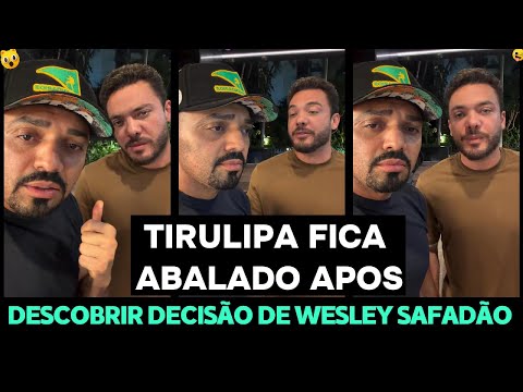 Tirulipa gets emotional upon discovering that Wesley Safadão will no longer be living in São Paulo.