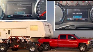 Check trailer wiring or trailer brake system warning on vehicles w/tow package diagnosing&repairing