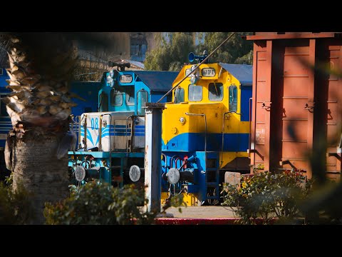 #SNTF EMD Switcher Shoving Cars at Annaba Station, University Train Bridge View & More