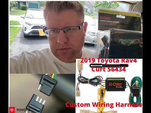 2019 Toyota Rav4 How to install  Curt 56434 Custom Wiring Harness