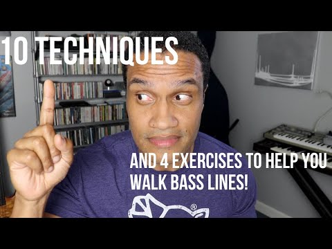 Jazz Lesson #3: Walking Bass Part II - 10 Techniques, 4 Exercises and 2 Tips