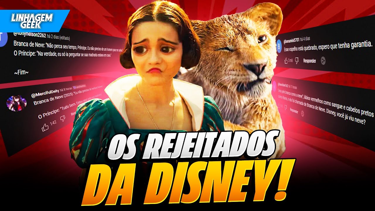 REAÇÕES NEGATIVAS DE MUFASA E BRANCA DE NEVE