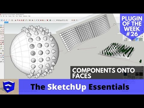 Cool Shapes with Components onto Faces - SketchUp Extension of the Week #
