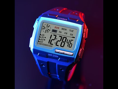 Multi-function large-screen fashion sports watch Synoke 9021