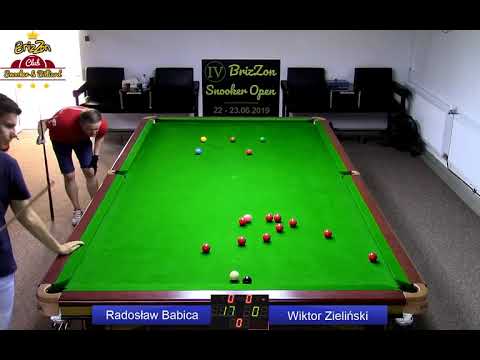 PÓŁFINAŁ BrizZon Snooker Open IV: Radosław Babica vs Wiktor Zieliński