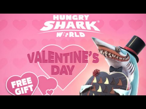 Happy Valentines Day to Colossal Squid from Mako Shark - Hungry Shark World