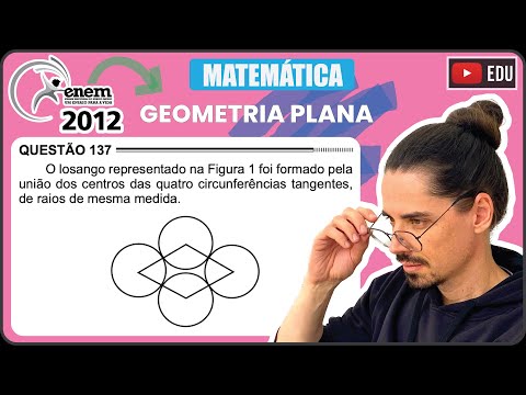 [ENEM 2012] 137 📘 GEOMETRIA PLANA O losango representado na Figura 1 foi formado pela união dos