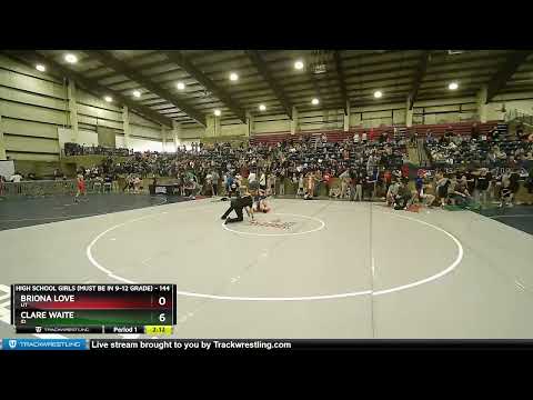 144 Lbs Champ. Round 1 - Briona Love, UT Vs Clare Waite, ID C1f6